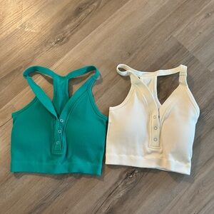 Pro Fit crop tank sports bra set